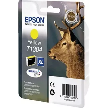 Epson Ink 1LB T1304 dzeltenā tintes kasetne, paaugstinātas ietilpības 10,1 ml, 1 iepakojums, blisteris bez signāla - DURABrite Ultra Ink