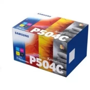 Samsung Toner CLT-P504C - Varavīksnes komplekts (C/M/Y/K) - Ietilpība: BK: 2500 lpp., C/M/Y: pa 800 lpp. (CLT-P504C/ELS)