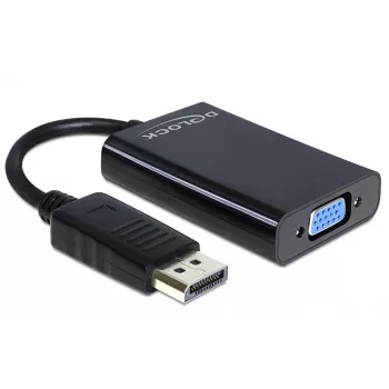 Delock Adapter DisplayPort vīrišķais > VGA 15 kontaktu sievišķais