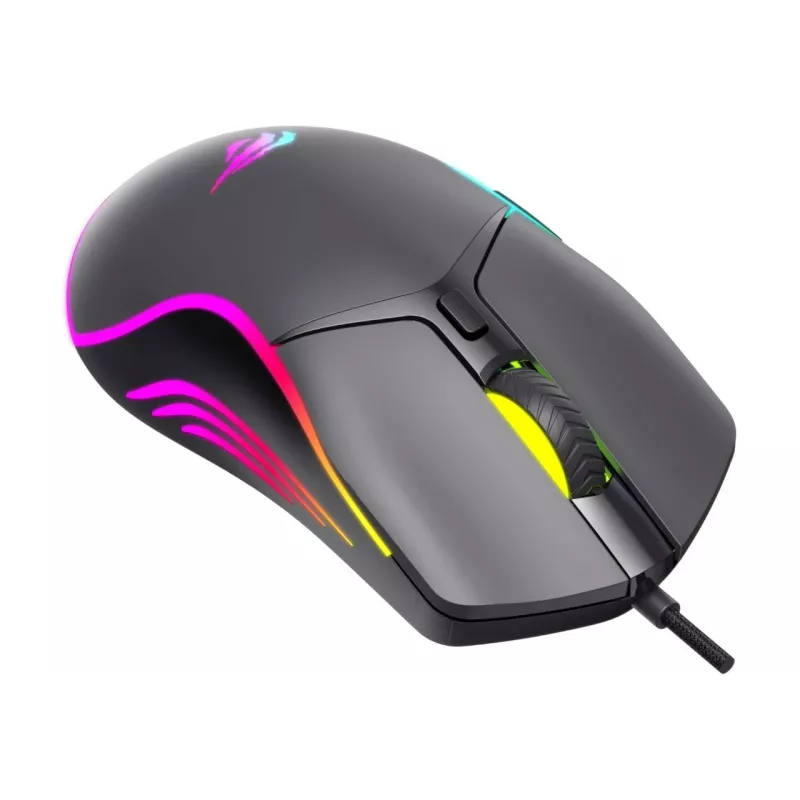 Havit MS1038 gaming pele melna ambidextrous USB 8000 DPI 7 pogas