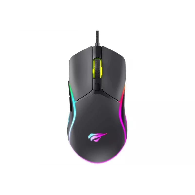 Havit MS1038 gaming pele melna ambidextrous USB 8000 DPI 7 pogas