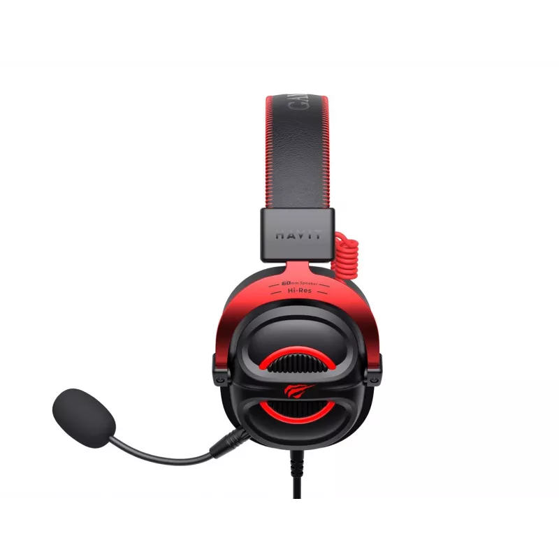 Austiņas Havit H2002E Pro vadu gaming melnas sarkanas