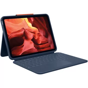 Logitech Rugged Combo 4 Touch Classic Blue – izturīga tastatūra ar skārienpaliktni iPad