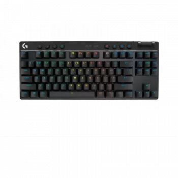LOGITECH G PRO X TKL LIGHTSPEED mehāniskā spēļu tastatūra - MELNA - NORDIC - LINEĀRI slēdži
