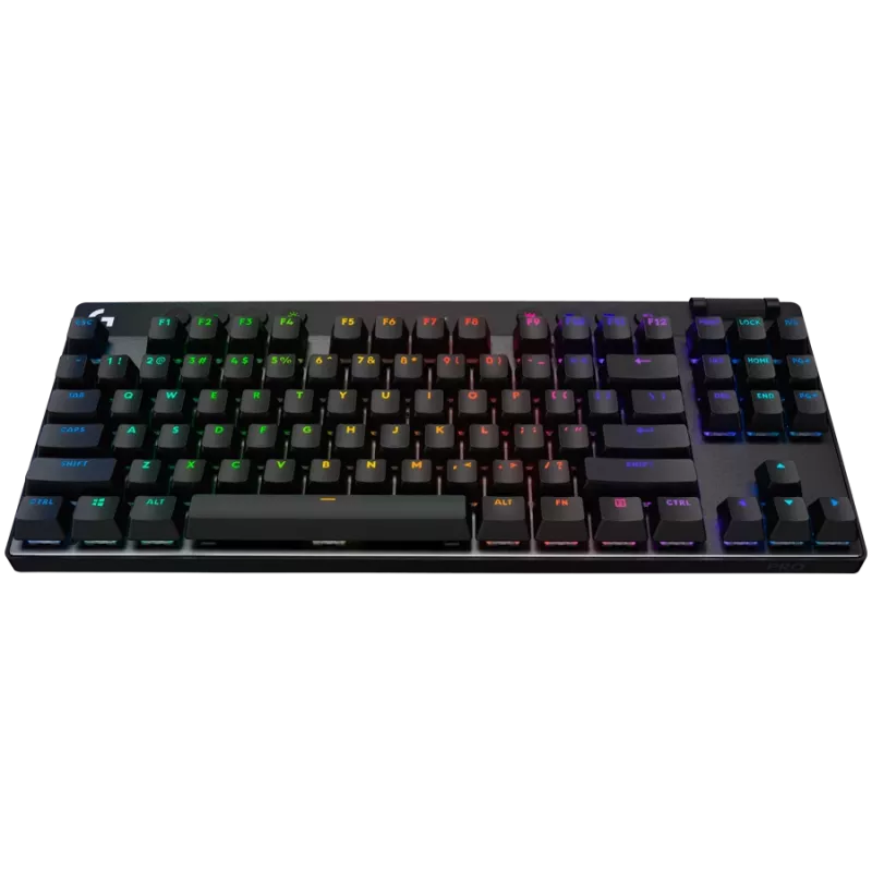 LOGITECH G PRO X TKL LIGHTSPEED mehāniskā spēļu tastatūra - MELNA - NORDIC - LINEĀRI slēdži