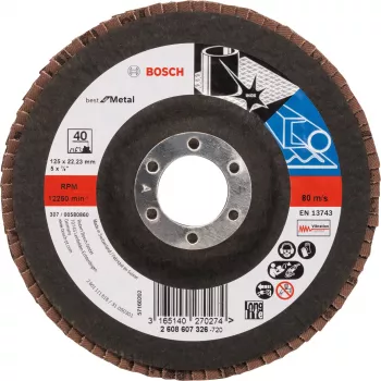 Leņķa slīpmašīnas piederums Bosch 2 608 607 326, urbuma diametrs 2,22 cm