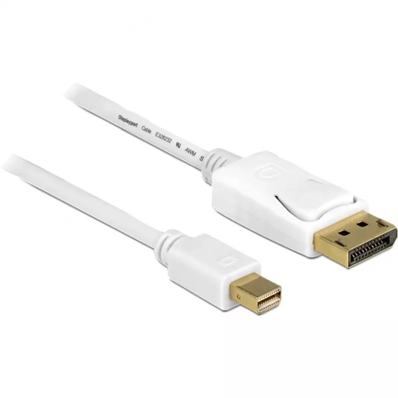 DeLOCK 83483 Mini DisplayPort — DisplayPort kabelis 3 m Balts