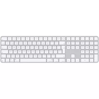 APPLE Magic Keyboard ar Touch ID un ciparu bloku Mac datoriem ar Apple Silicon - Portugāļu - Balti taustiņi