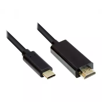 Good Connections GC-M0102 - 3 m - HDMI (A) uz USB-C - vīrišķais - taisns