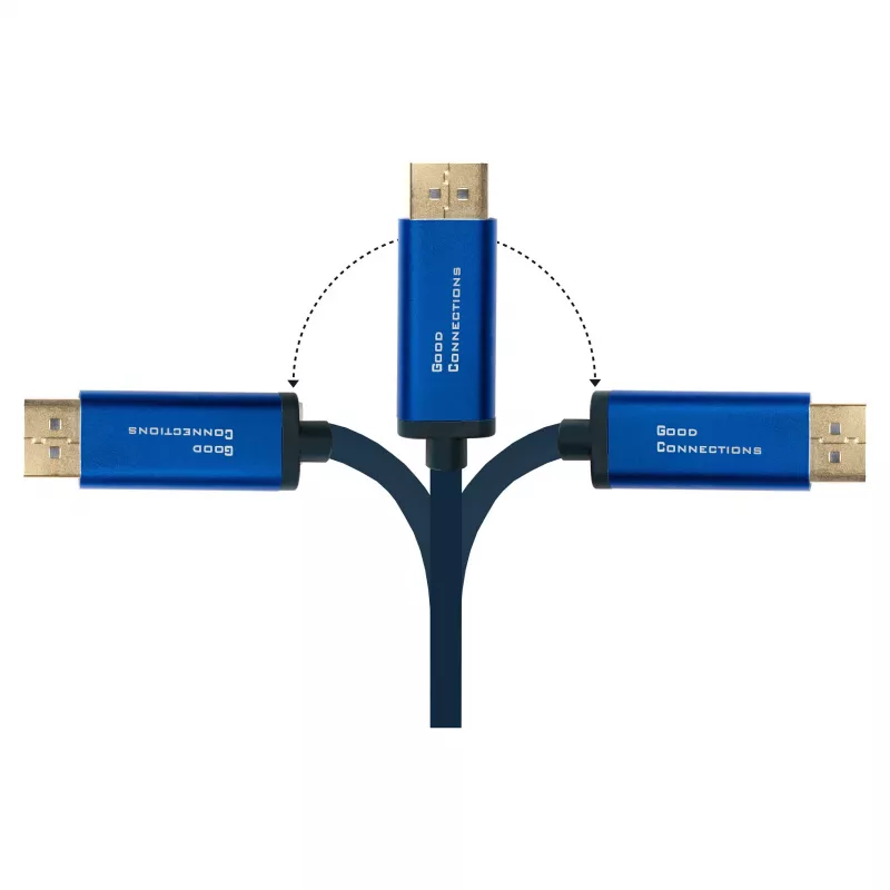 Alcasa 4812-CSF015B 1.5m Adaptera kabelis USB-C – DisplayPort, 1,5 m, tēviņš–tēviņš