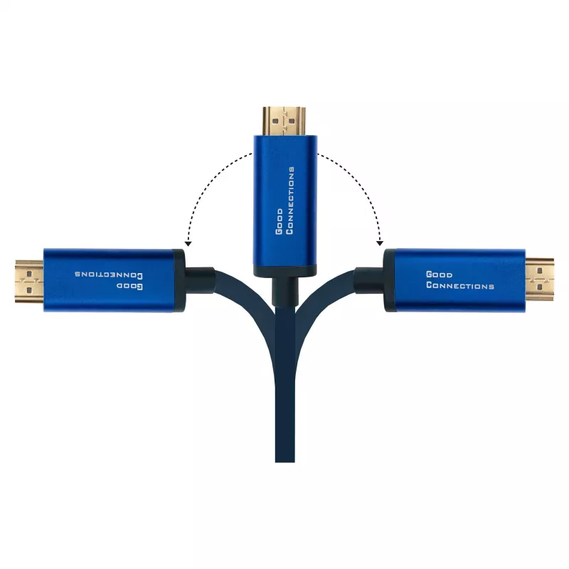 Good Connections GC 4520-CSF010B - Adaptera kabelis USB C uz HDMI, 4K@60Hz, elastīgs, 1,0 m
