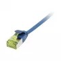 Synergy 21 Patch Cable RJ45 CAT6A 500Mhz 1.0m Zils U/FTP plāns apaļš d 3.8mm - Tīkla kabelis - CAT 7 / RJ45 spraudnis