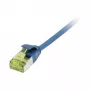 Synergy 21 Patch kabelis RJ45 CAT6A 500MHz 5m Zils U/FTP plāns apaļš d 3.8mm