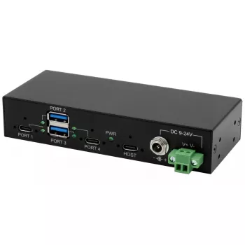 EXSYS EX-11295HMS USB 3.2 Gen 2 centrmezgls ar Type-B savienotāju, 10 Gbit/s, melns