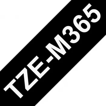 Lentas kasetne Brother TZe-M365, 36 mm x 8 m, balts uz melna, matēta