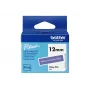 Lentīšu lente Brother BTAG-F35 Balts uz violeta 1,2 cm 4 m