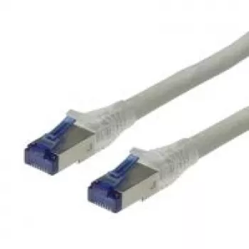 ROLINE - Savienojuma kabelis - RJ-45 (vīriešu) - RJ-45 (vīriešu) - 20 m - SFTP, PiMF - CAT 6a - Gofrēts, ciets, gluds, bez halogēna - Pelēks (21.15.0874)