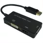 Adaptera kabelis 0.1 m, DisplayPort (vīriešu) uz VGA D-Sub + HDMI + DVI (sieviešu), taisns