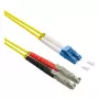 ROLINE optiskās šķiedras kabelis duplekss 9/125µm OS2 - LSH APC / LC UPC - LSOH - dzeltens - 7.5 m