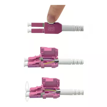 ROLINE LWL-Cable UNIBOOT Multimode 50/125µm OM4 LC Duplex 5m