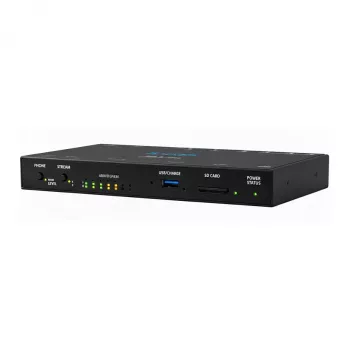 AJA HELO Plus (HELO-PLUS-R0) — H.264/HEVC ierakstīšanas un straumēšanas ierīce