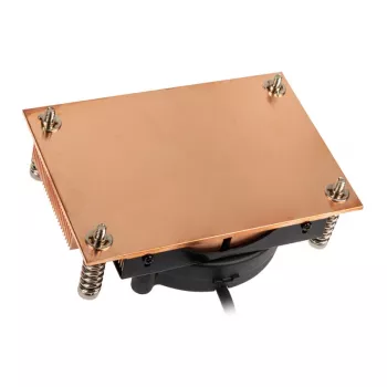 CPU dzesētājs Akasa AK-CC1109BP01 ar 77 mm ventilatoru, dubultā lodīšu gultnis, Socket AM4, melns/varš