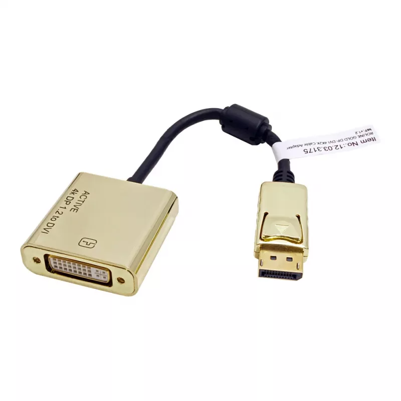 ROLINE Gold - DisplayPort adapteris - Dual Link - DisplayPort (vīrišķais)
