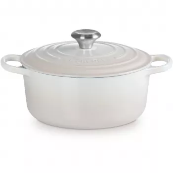 Le Creuset Signature Cepešpanna apaļa 24cm meringue (21177247164430)