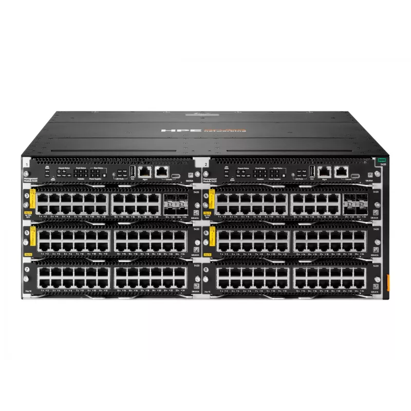 HPE Aruba Networking CX 5420 20p 10M/100M/1G Class4 PoE 4p SFP+ 1G/10G LRM modulis - Slēdzis - L3 - pārvaldāms - 20 x 10/100/1000 (PoE Class 4) + 4 x 1 Gigabit / 10 Gigabit SFP+ - gaiss