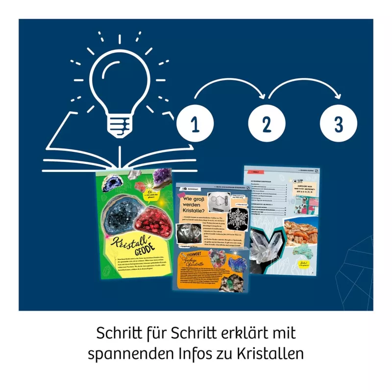 Kristālu audzēšanas eksperimentu komplekts
