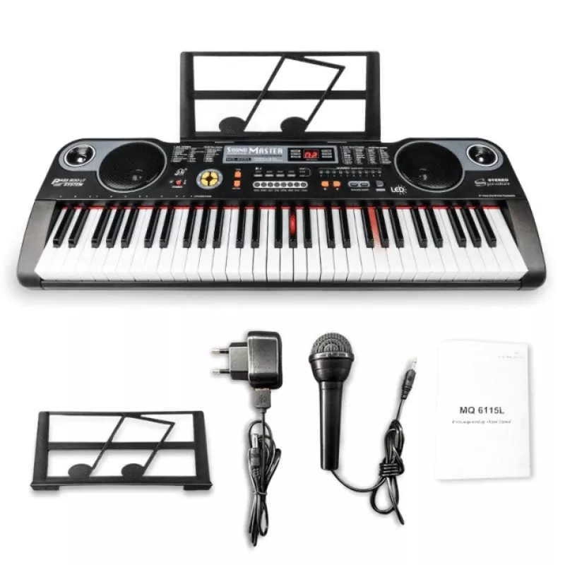 MQ 6115L - tastatūra ar mikrofonu mācībām, bērniem