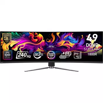 Monitors MSI MPG 491CQPXDE 49 collu Dual QHD QD-OLED 5120 x 1440