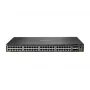 HPE Aruba 6300F slēdzis - L3 pārvaldāms - 48 x 10/100/1000 (PoE+) + 4 x 50 Gigabit Ethernet SFP56 - stiprināms statīvā - PoE+ - TAA atbilstošs