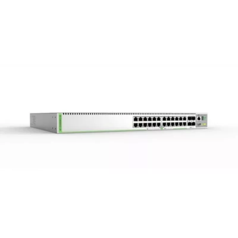 Allied Telesis CentreCOM AT-GS980MX/28 - Slēdzis - L3 - pārvaldāms - 24 x 10/100/1000 + 4 x 10 Gigabit SFP+ (augšupsaite)