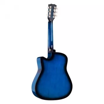 V-TONE AG One BB - 4/4 akustiskā ģitāra, zilā uzliesmojuma krāsa