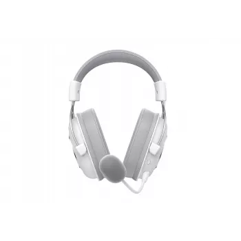 Bezvadu austiņas HAVIT H2002YG — 2,4 GHz, Bluetooth, vadu, 20–20 000 Hz, 10 m darbības rādiuss, 257 g (balta/pelēka)