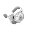 Bezvadu austiņas HAVIT H2002YG — 2,4 GHz, Bluetooth, vadu, 20–20 000 Hz, 10 m darbības rādiuss, 257 g (balta/pelēka)