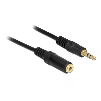 Audio pagarinātājs DeLOCK 83766 2m 3.5mm Melns