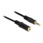 Audio pagarinātājs DeLOCK 83766 2m 3.5mm Melns