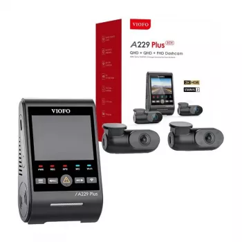 Auto reģistrators VIOFO A229 PLUS 3CH 2K + 1080p WiFi GPS