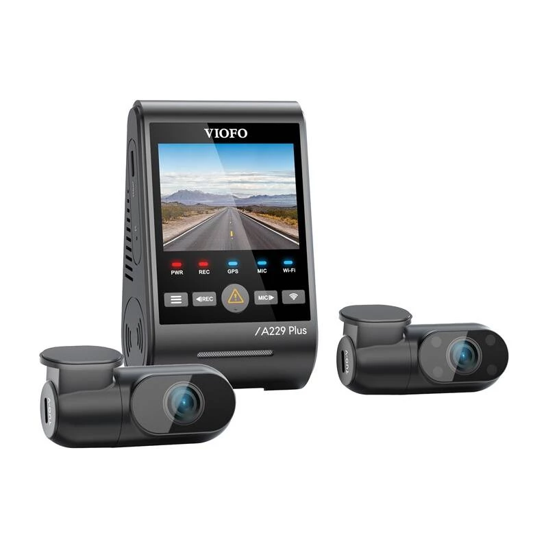 Auto reģistrators VIOFO A229 PLUS 3CH 2K + 1080p WiFi GPS