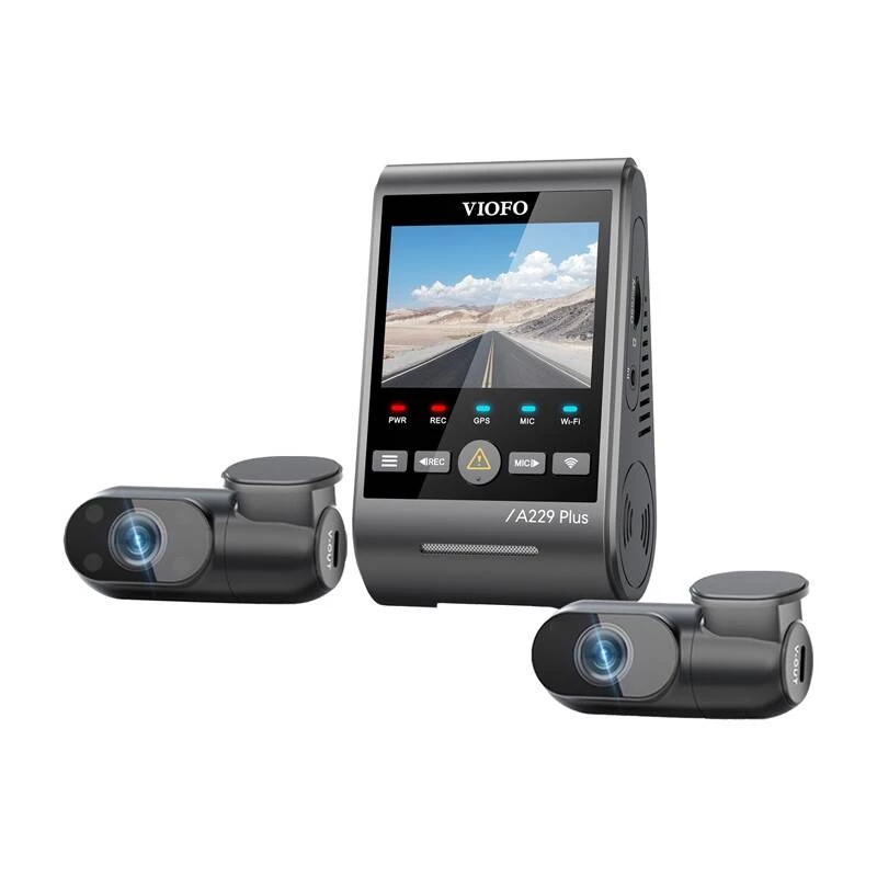Auto reģistrators VIOFO A229 PLUS 3CH 2K + 1080p WiFi GPS