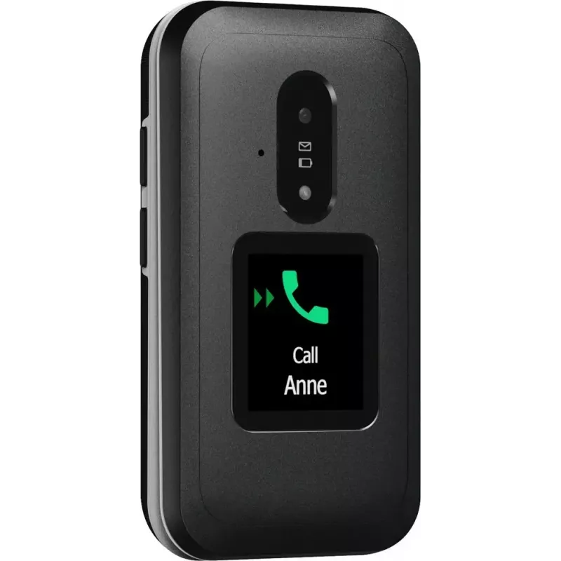 Doro Leva E30 saliekamais telefons 2.8 collu 1150 mAh Melns Balts