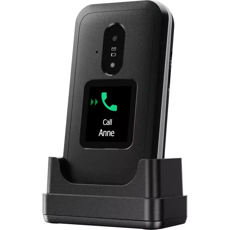 Doro Leva E30 saliekamais telefons 2.8 collu 1150 mAh Melns Balts