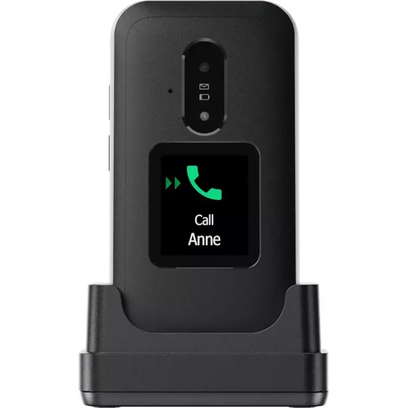 Doro Leva E30 saliekamais telefons 2.8 collu 1150 mAh Melns Balts