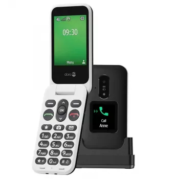 Doro Leva E30 saliekamais telefons 2.8 collu 1150 mAh Melns Balts