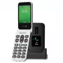 Doro Leva E30 saliekamais telefons 2.8 collu 1150 mAh Melns Balts
