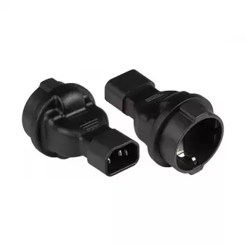 Good Connections PA-1402S strāvas vads C14 - Schuko 250V 10A melns PVC