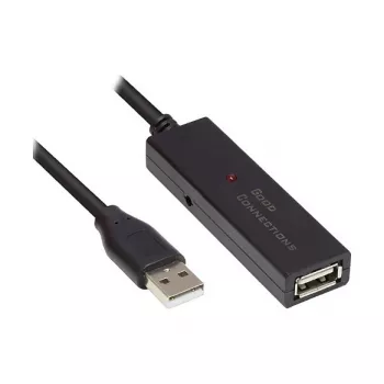 Good Connections GC-M0132 USB 2.0 pagarinātājkabelis 10 m, USB A vīriešu - USB A sieviešu, 480 Mbit/s, melns