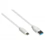 Good Connections 2831-AC010W — 1 m — USB A — USB C — USB 3.2 Gen 2 — 10 Gbit/s — Balts